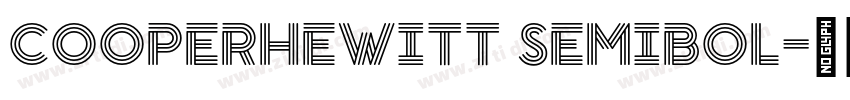 CooperHeWitt semibol字体转换